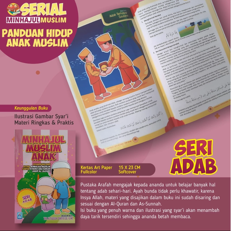Product image Buku Anak Minhajul Muslim 1 Set 4 Jilid SC Soft Cover