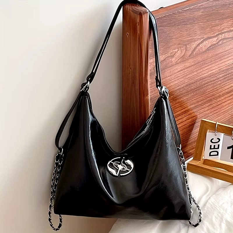 Product image Muslim Clothing - Muslim Clothing-NEW ARRIVAL Tas MultiFungsi Tas Selempang dan Bahu Tas Ransel Tas Bahan KUlit Premi ONE SIZE HITAM