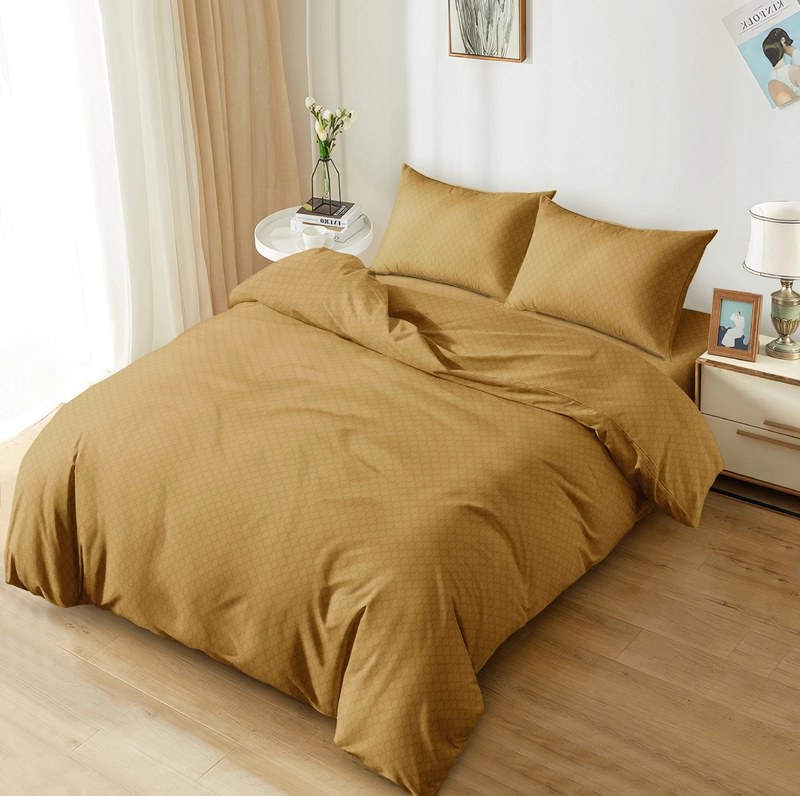 Product image LADY ROSE OFFICIAL - Aloha Max x Ayu Ting Ting Bed Cover Set Emboss Golden 180x200x25 King Fitted