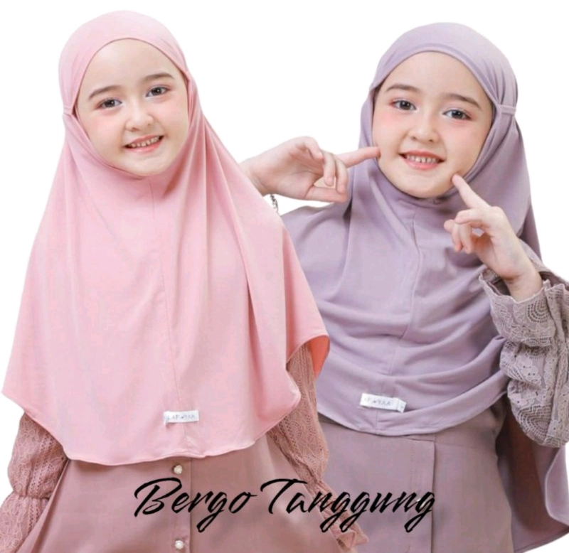 Product image Fisky Collection - Hijab Bergo Anak Premium All Size Hitam