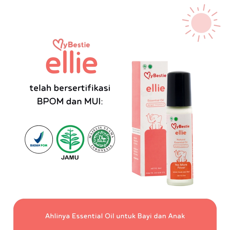 Product image MyBestie Official - MyBestie Ellie - Essential Oil Penurun Panas dan Demam Bayi 8 ml Ellie