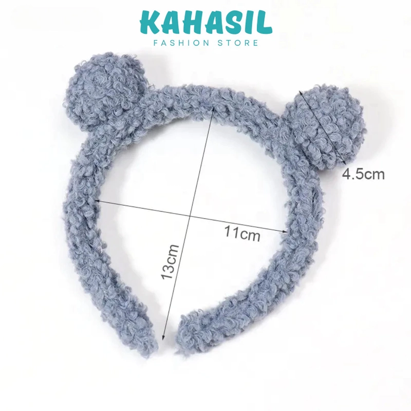 Product image KAHASIL - Bando Bandana Headband Aksesoris Rambut Bulu Lembut KMJ256 all variant COKELAT TUA
