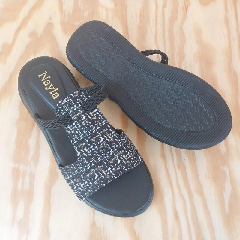 Product image Nayla - Sandal Wanita Wedges 4cm Premium Platform Hak Korea Style Series Kelly 37 Hitam
