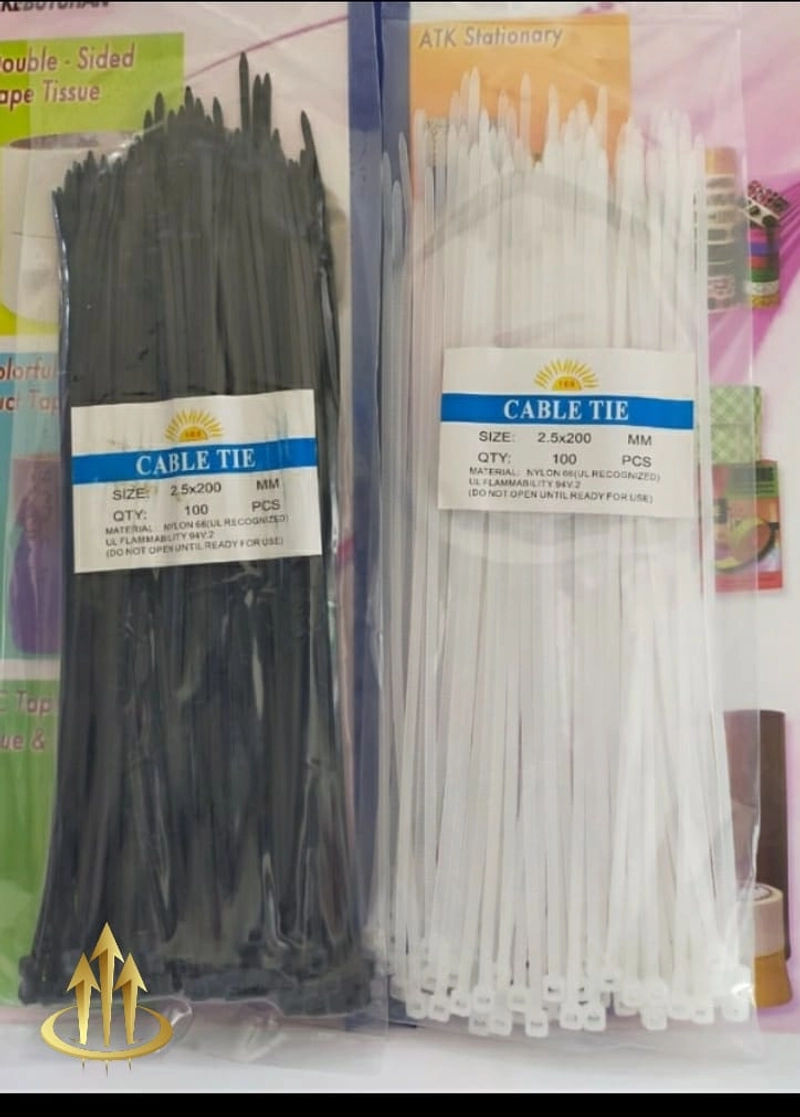 Product image pengikat tali/tali tairet/tali ties 2.5 x 200 mm putih