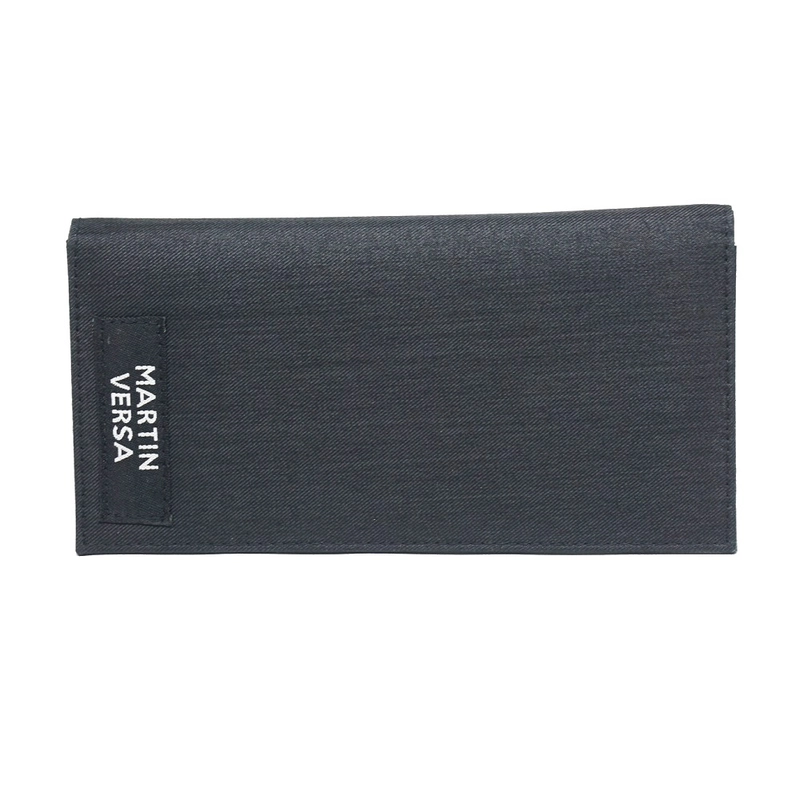 Product image Martinversa WL12 Dompet Kartu Uang Kanvas Panjang Man Wallet Free Size Hitam