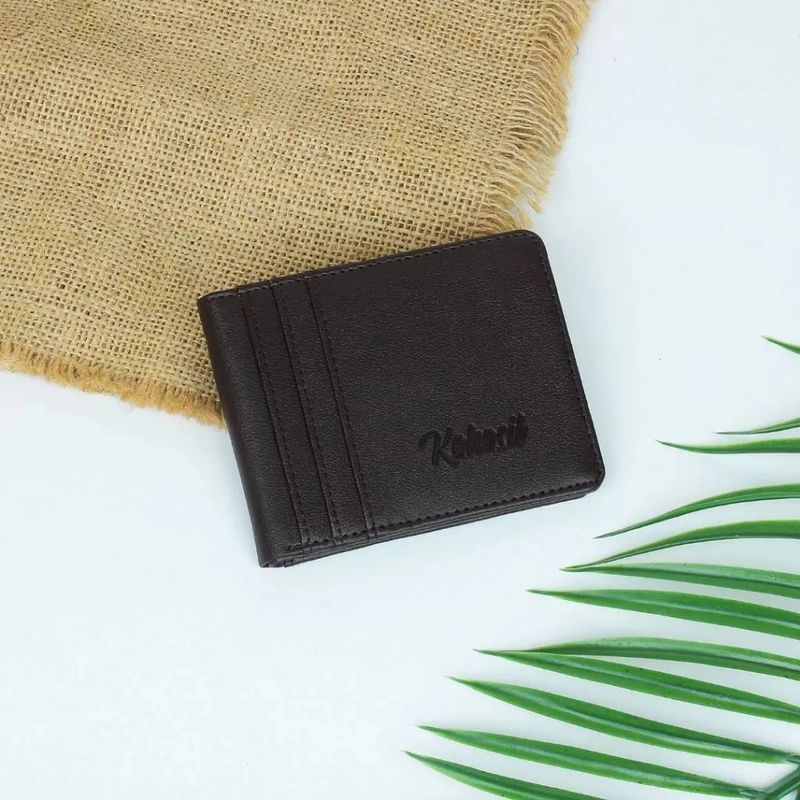Product image KAHASIL - Dompet Lipat Pria Pendek Bahan Kulit PU Leather KHDP05 all variant COFFEE