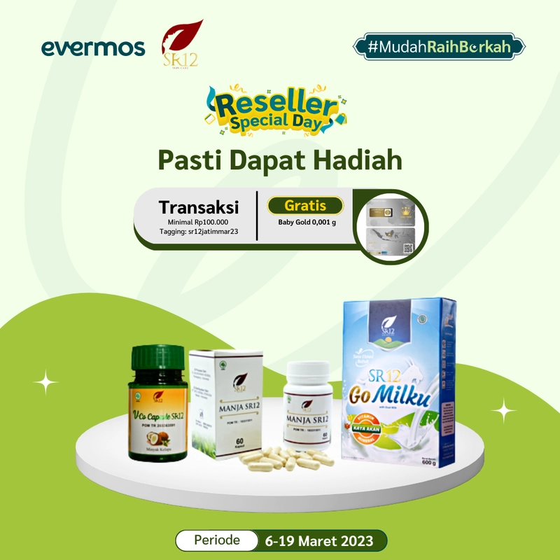 Product image SR12 VCO Kapsul Menjaga Daya Tahan Tubuh Dan Menurunkan Berat Badan 100 Butir Kapsul