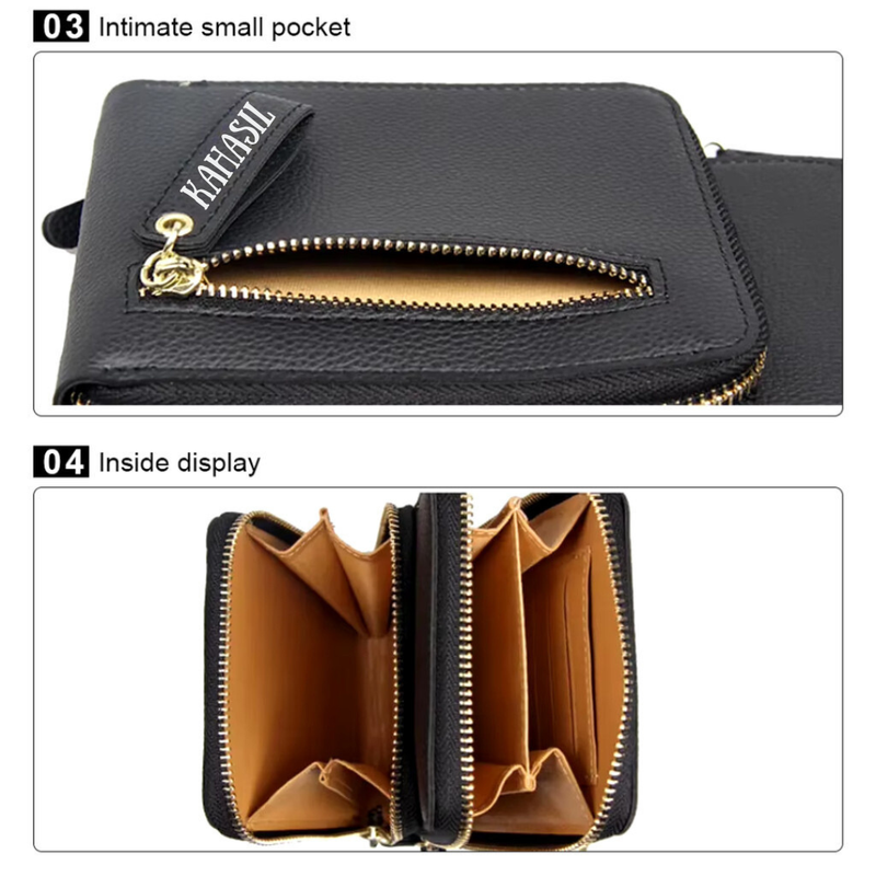 Product image KAHASIL - Tas Dompet Hp Wanita Selempang Bahan Kulit PU Leather KHDP51 all variant PINK