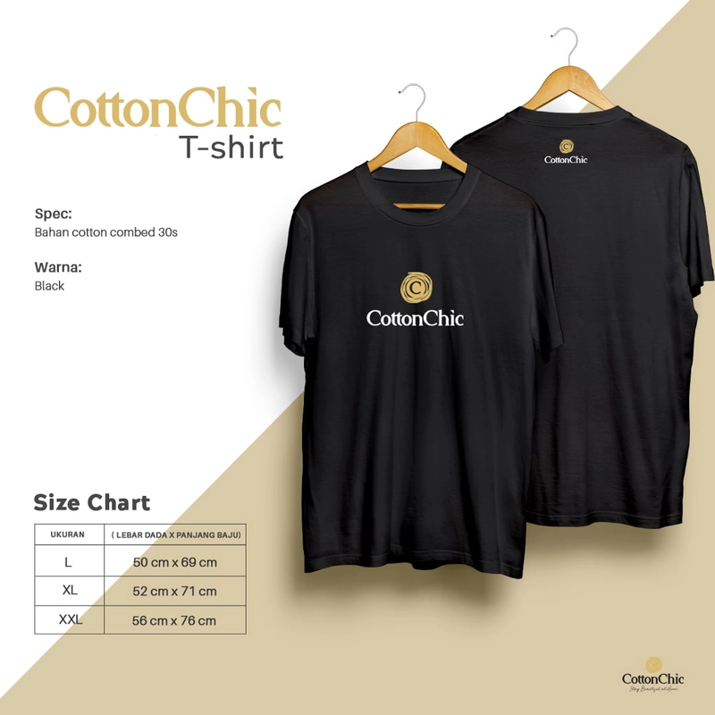 Product image Yasmeera Official - Kaos Cottonchic XL HITAM