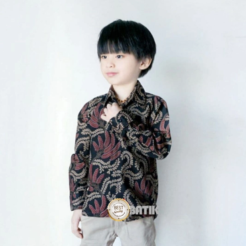 Product image Kois Batik - Kemeja Batik Anak Lengan Panjang Lucu Sekali bagus Xxl Batik anak 3