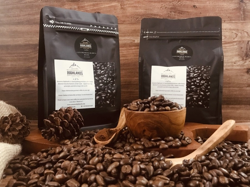 Product image Sumatra Highlands - GAYO ARABICA KOPI BUBUK/BIJI 500 GR 500gr biji