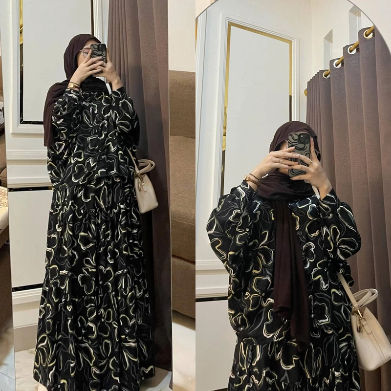 Product image Khisna collection - Set rok Batwing lowo zalofa lofa keren kekinian Allsize Z1