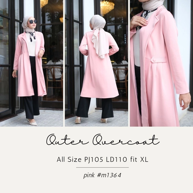 Product image Modesee - Overcoat Outer Allsize Pink