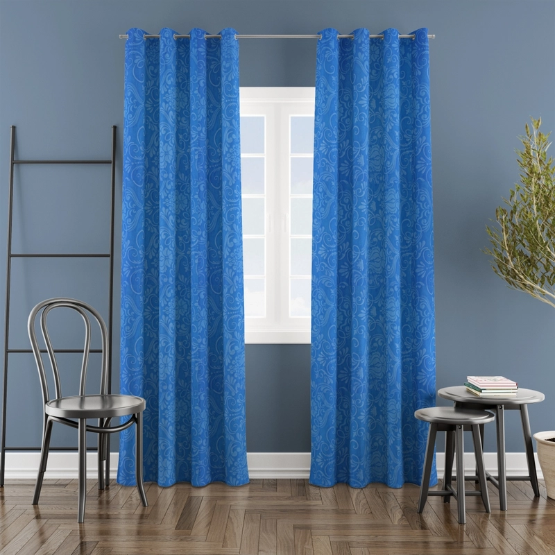 Product image Gorden Emboss Smokring Polos Embos Tebal Horden smokring korden super cantik Gorden terbaru 2023 S 120x100cm Aries