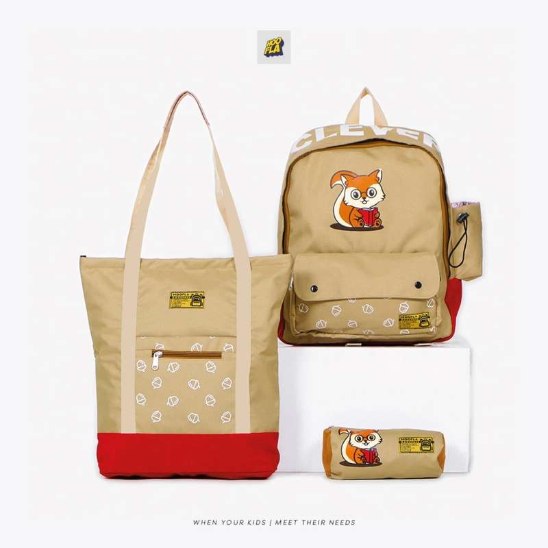 Product image HOOFLA BACKPACK SET 3 in 1 all size Cream