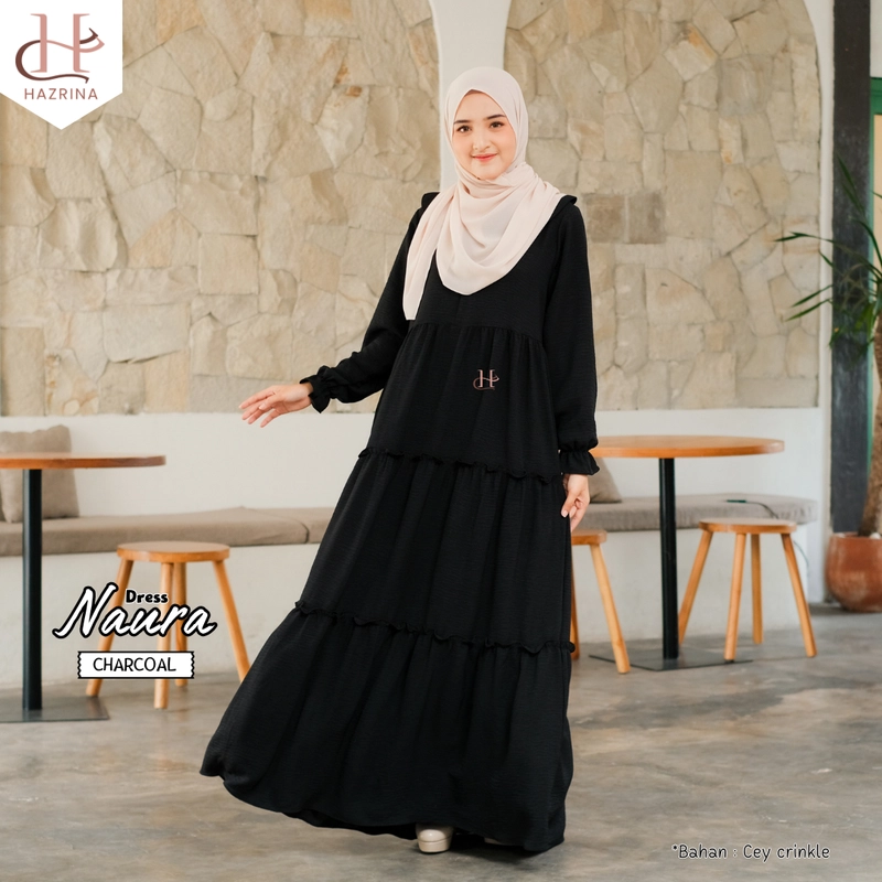 Product image Arrikza - Hazrina - Naura Dress Dewasa S Black
