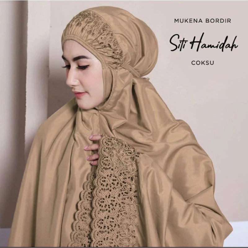 Product image qayd - UZN Mukena Khadijah Jumbo Dewasa Katun Mikro Free Tas Lembut Adem Dewasa Coksu