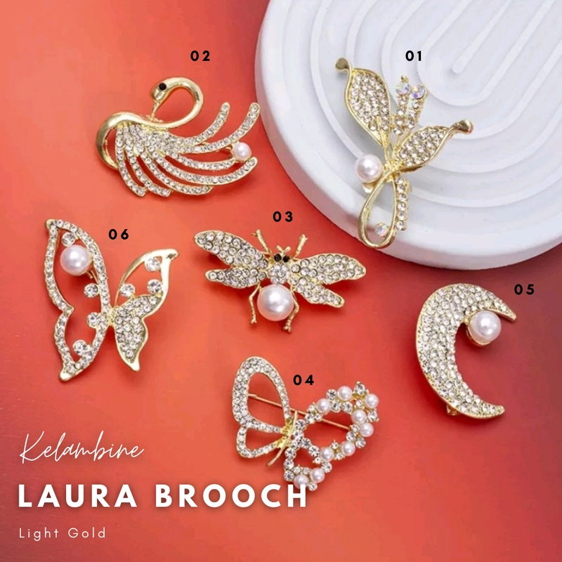 Product image Kelambine - Laura Brooch Bros Laura by Kelambine Laura Brooch 01 Light Gold