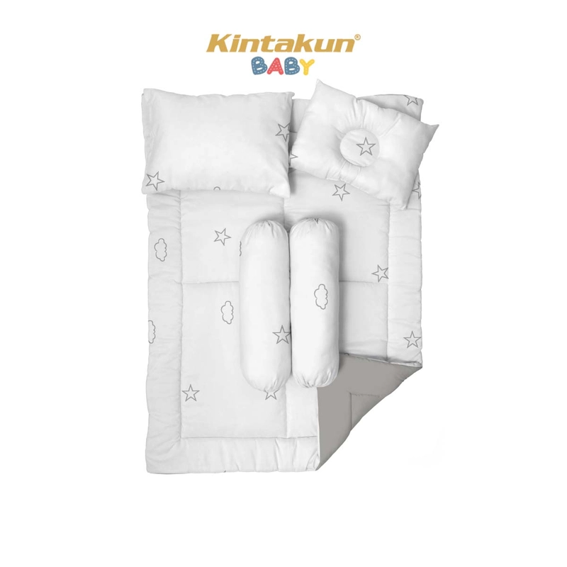 Product image Kintakun Baby - [NEW MOTIF] Kintakun Baby Set Comforter Bantal Guling Motif Neo Gold Anti Bakteri 75 x 100cm Cloudstar