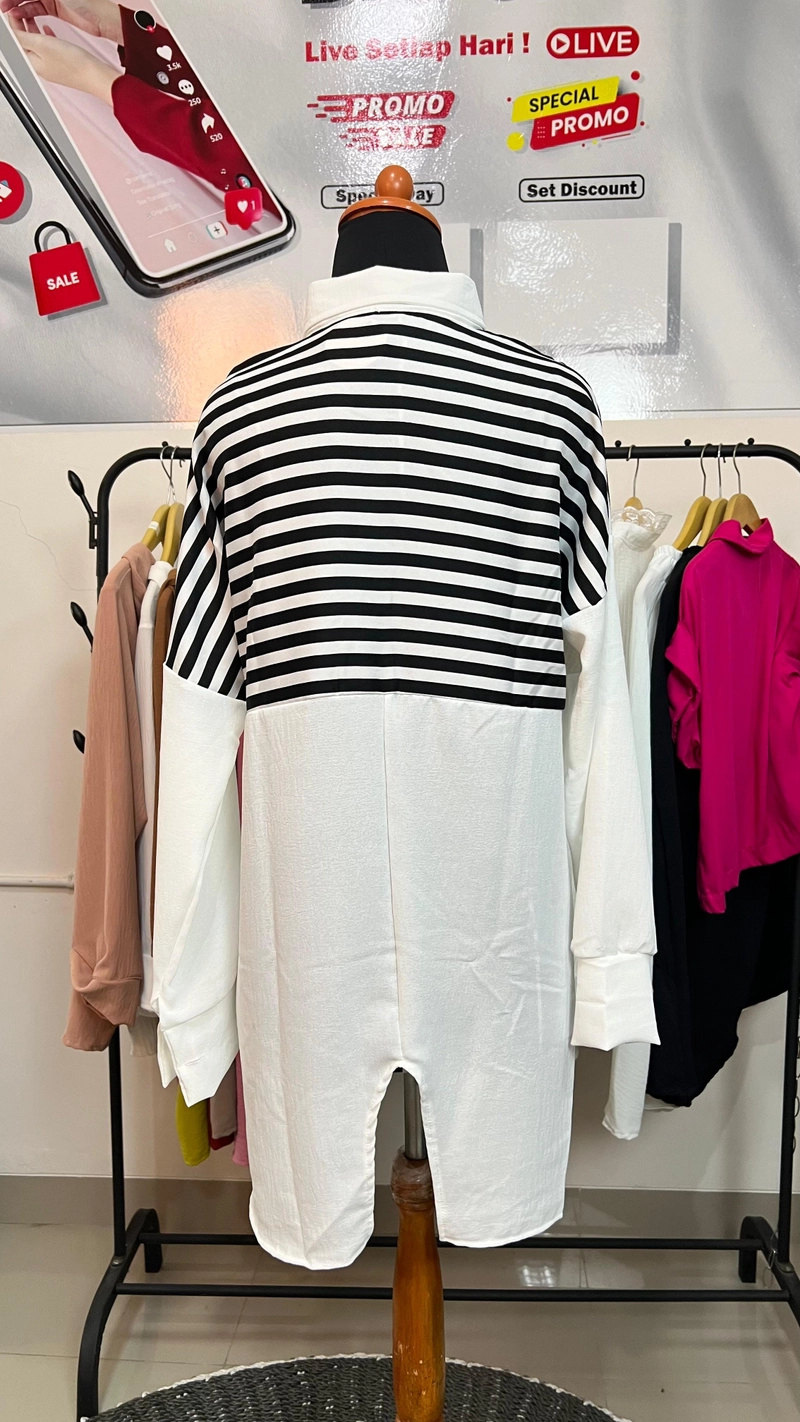 Product image Sseolshop - Ophira Shirt Wanita Terbaru L BW