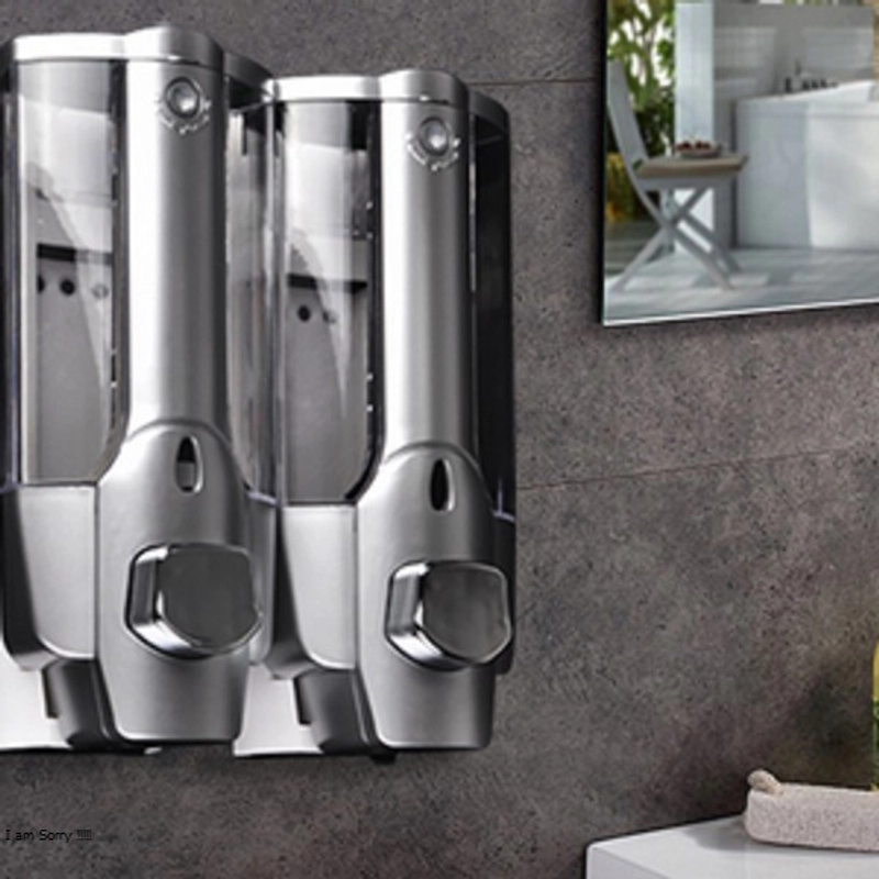 Product image Dispenser Sabun Cair Dan Tempat Sampo 2 Tabung A134 SILVER