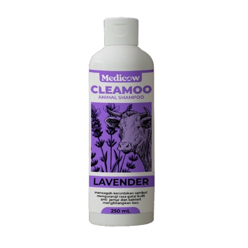 Product image Eleanor Farm Shop - Shampoo Cleamoo Lavender Ternak Sapi Kambing Domba Medicow 250Ml 250Ml Lavender 250Ml