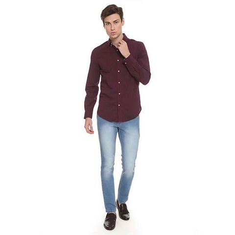 2nd Red - Celana Jeans Slim Fit Flamingo Spray Wash Light Blue 131919