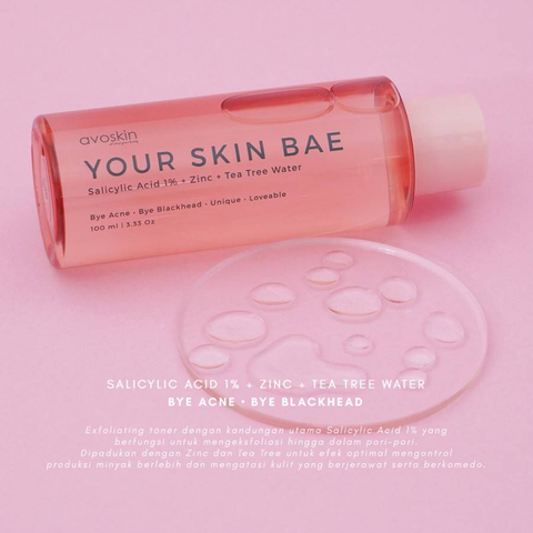 Avoskin your skin bae toner salicylic acid