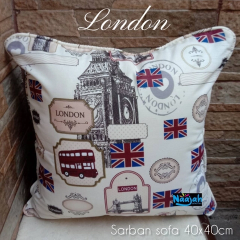 By Najah Aef - Sarung Bantal Sofa London Sarungnya Aja