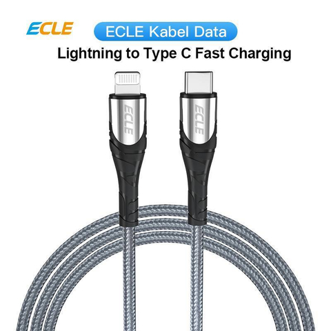 ECLE typeC-L Fast charge data cable Grey