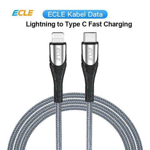 ECLE typeC-L Fast charge data cable Grey