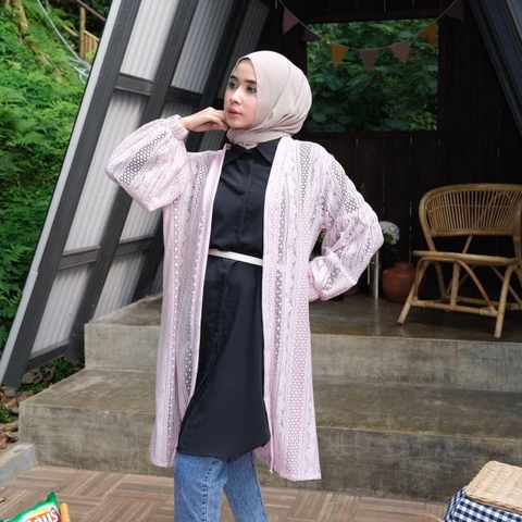 Halika - Cardigan Brukat Delisha