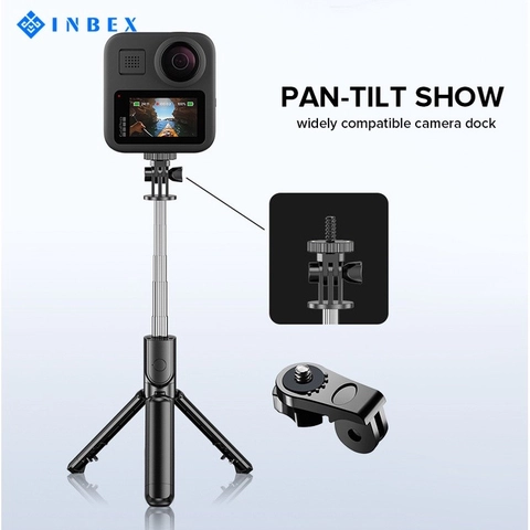 INBEX S03S LED Flash Bluetooth selfie stick tripod