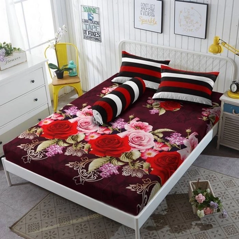 Kintakun - Sprei Queen 160 Ramanda Kintakun Dluxe Microfiber (5in1) 20 cm