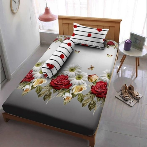 Kintakun - Sprei Extra Single 120 Tiana Kintakun Dluxe Microfiber (3in1) 20 cm