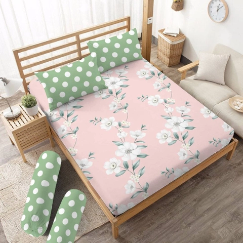 Kintakun - Sprei Queen 160 Chloe Kintakun Dluxe Microfiber (5in1) 20 cm