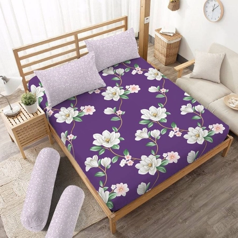 Kintakun - Sprei Queen 160 Agnesia Kintakun Dluxe Microfiber (5in1) 20 cm