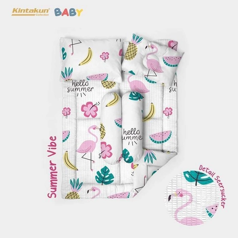 Kintakun - Kintakun Set Selimut Bayi/Comforter + Bantal Luxury - Summer Vibe