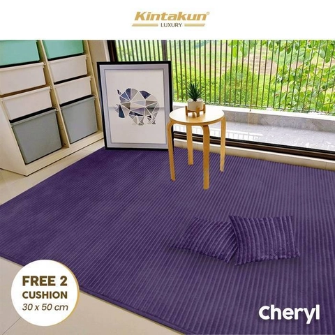 Kintakun - Karpet Selimut Luxury Set Bantal Cushion 50 x 30 (2 Pcs) Cheryl