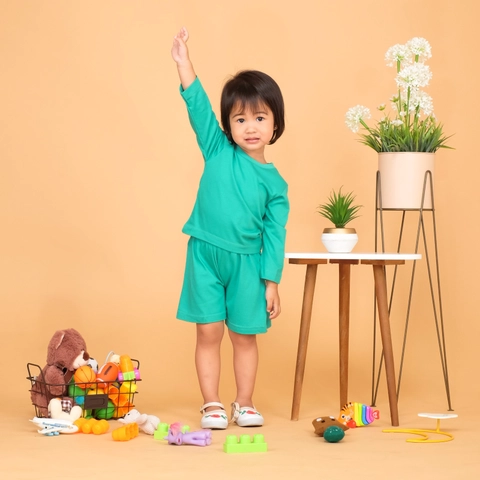 Aadeem - Kaos Anak Lengan Panjang Aadeem Katun Bambu