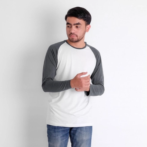 Aadeem - Kaos Raglan Lengan Panjang Katun Bambu / Raglan Tangan Panjang Cotton Bamboo