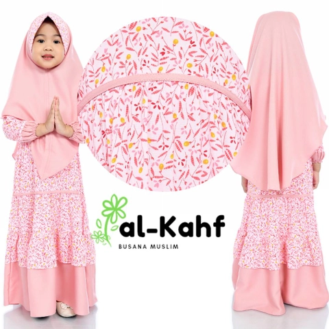Al Kahf - Gamis Anak Rayon Motif Sakura