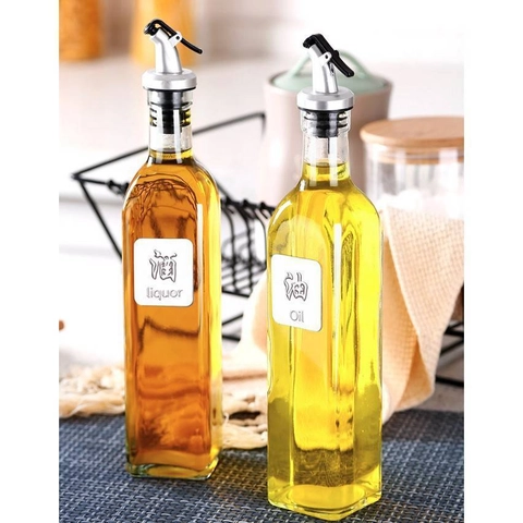 Adda Home - Botol Kaca Minyak Cuka Kecap Multifungsi Oil Vinegar Bottle 500ML