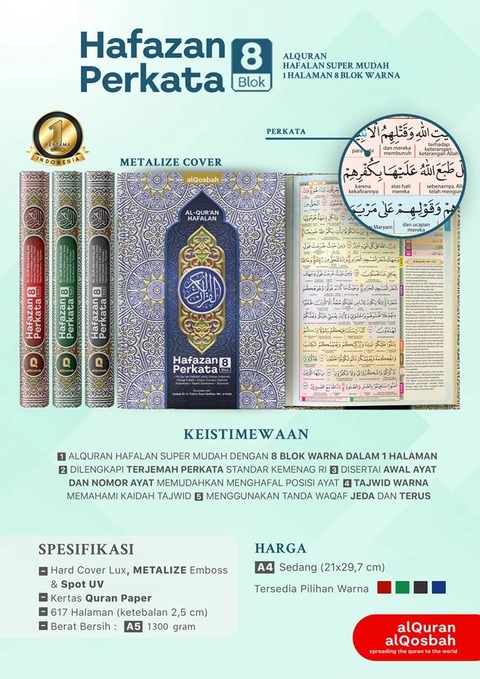 Al Qosbah Al Quran Hafazan 8 Perkata