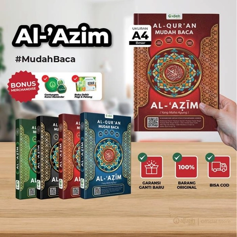 Al Fatih Quran - QURAN AL AZIIM A4 LATIN PERKATA TEBAL & MUDAH BACA