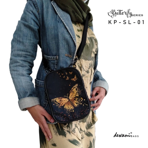 Dewani - Slingbag KPSL01 Tas Selempang Kecil Seri Kupu