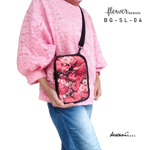 Dewani - Slingbag BGSL04 Tas Selempang Kecil Seri Bunga