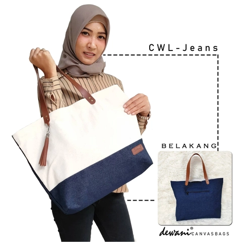 Dewani - Totebag Canvas CWL JEANS