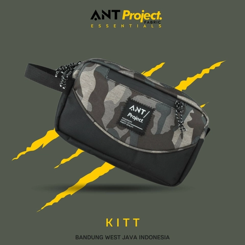 EVM Stockist - Ant Project - ANT PROJECT Clucth Bag Pria KITT BLACK Waterproof - Pouch Pria
