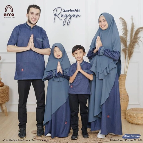 Arra - Baju Sarimbit Rayyan 01 Blue Denim